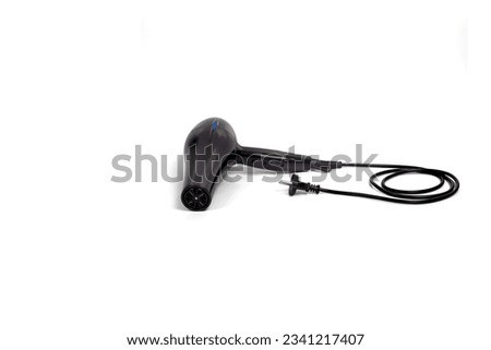 Hair dryer isolated on white background. Royalty-Free Stock Photo #2341217407
