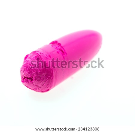 women lipsticks make up  isolated on white background