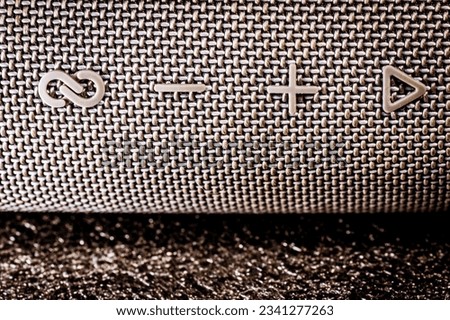 Sonic Patterns: Close-up Shot of Beautiful Speaker Texture