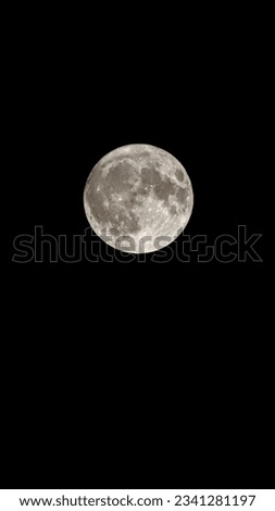 Full moon super moon black sky