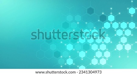 Abstract design element with geometric background of hexagons shape pattern. Vector illustration Royalty-Free Stock Photo #2341304973