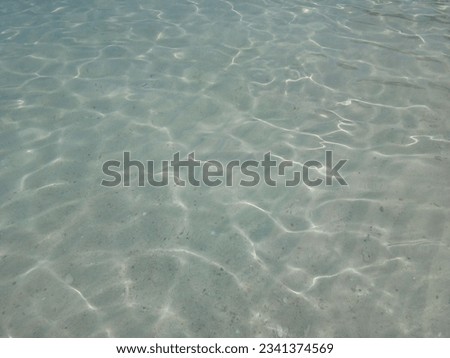 clear watermark in the ocean