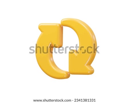 Refresh icon 3d rendering vector element Royalty-Free Stock Photo #2341381331