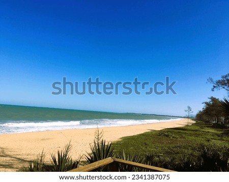 Image of Praia do Pecado, preserved forest, respect for the environment, in the city of Macaé. Macaé. RJ. 08-02-2023 Royalty-Free Stock Photo #2341387075
