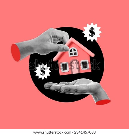 Selling a house, buying a house, offering a house, offer in hand, buying property, investment option, real estate investment, buying real estate, hand, house