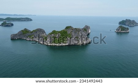Islands in Ha Long bay and Lan Ha bay, Vietnam