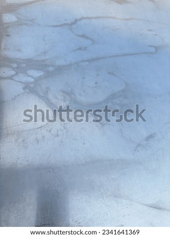 Watermark on stainless steel , vintage gray