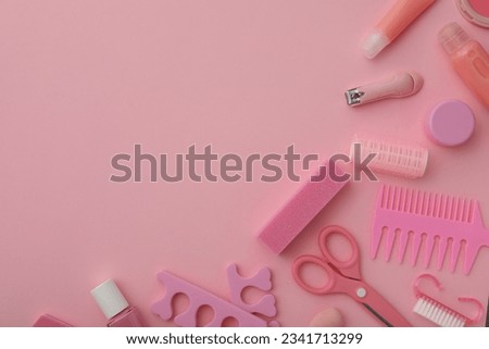 Barbiecore, concept of style with pink color, Barbiecore style Royalty-Free Stock Photo #2341713299