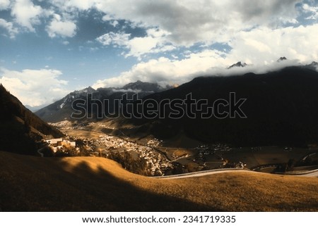 Cinematic Mixture of Light and Shadow on a Valley