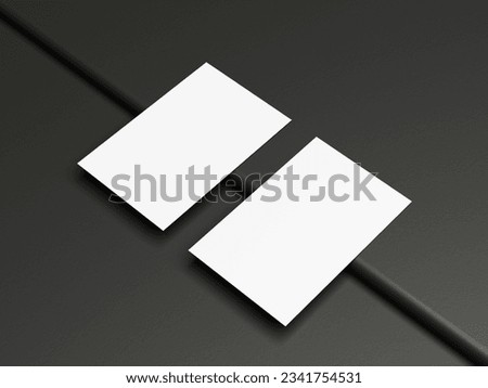 Modern business card mockup template. Mock-up design for presentation branding, corporate identity, advertising, personal, stationery, graphic designers presentations