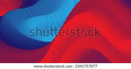 Stylish corrugated motion high-grade blue red mixed fluid gradient abstract background