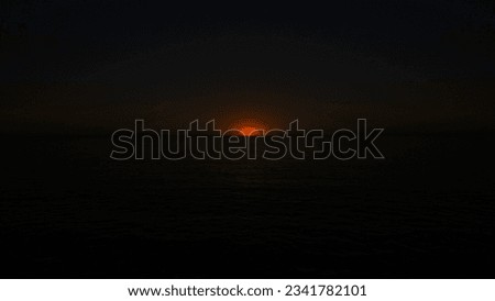 Sunset by the Ocean in Manhattan Beach California