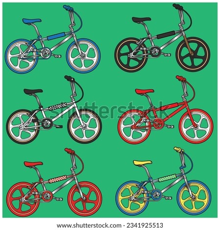 Retro BMX bicycle, a popular item in childhood