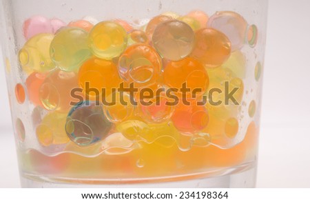 Colored water balls texture