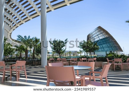 Event center at the world-class Marina in Ayia Napa, Cyprus Royalty-Free Stock Photo #2341989557