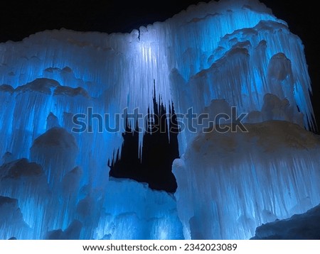 Ice castle in Edina MN Royalty-Free Stock Photo #2342023089