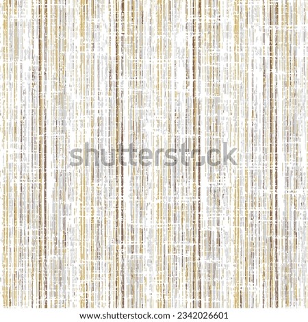 Seamless burn colors grunge style shabby stripe spring pattern.Seamless print pattern design natural earthy yellow canvas linen texture simple thin and thick vertical lines Royalty-Free Stock Photo #2342026601