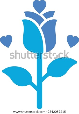 Rose vector icon. Can be used for printing, mobile and web applications.