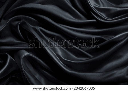 Black Cloth Fabric Backdrop for Object Showcase Royalty-Free Stock Photo #2342067035