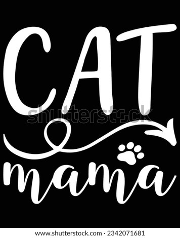 Cat mama EPS file for cutting machine. You can edit and print this vector art with EPS editor.