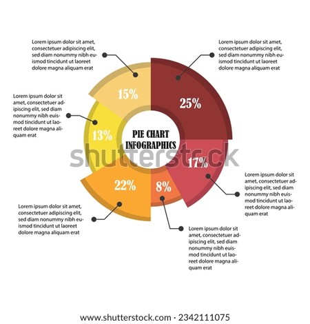 Pie chart icon vector illustration. Diagram on isolated background. Infographic sign concept.