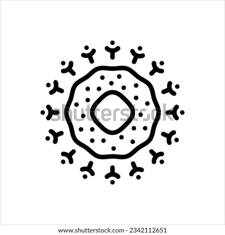 Vector line icon for receptor Royalty-Free Stock Photo #2342112651