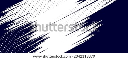Dots halftone white \u0026 blue color pattern gradient grunge texture background. Dots pop art comics sport style vector illustration Royalty-Free Stock Photo #2342113379
