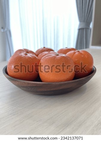 Oranges picture with space for text.