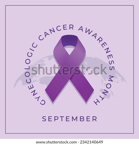 vector graphic of Gynecologic Cancer Awareness Month good for Gynecologic Cancer Awareness Month celebration. flat design. flyer design.flat illustration.