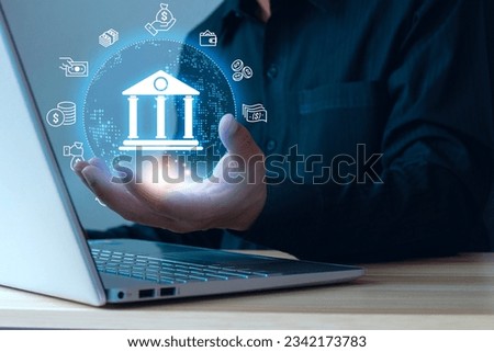 Money transfers from different currencies internationally and currency exchange. Online banking and interbank payment. Royalty-Free Stock Photo #2342173783