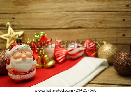 Christmas decorations for Christmas background