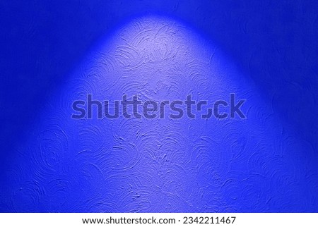 Blue neon bulbs on white wall. texture background.