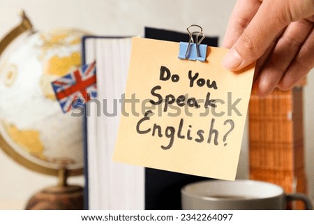 Learning English language, concept of learning language Royalty-Free Stock Photo #2342264097