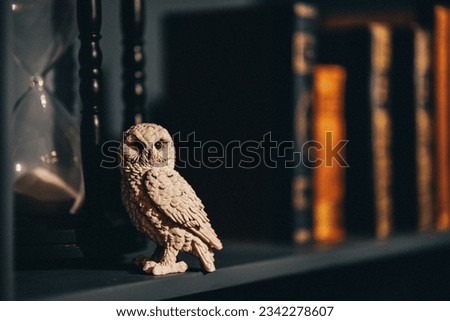owl toy on the shelf