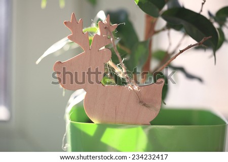 homemade deer new year christmas toy decoration