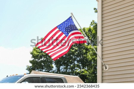Proudly waving symbol of freedom, unity, and democracy. The US flag represents ideals, history, and diversity, inspiring patriotism