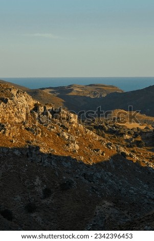 Landscape on the island of Crete, Greece