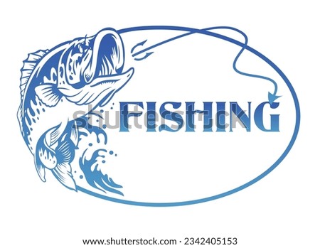 Premium Vector Fishing logo design