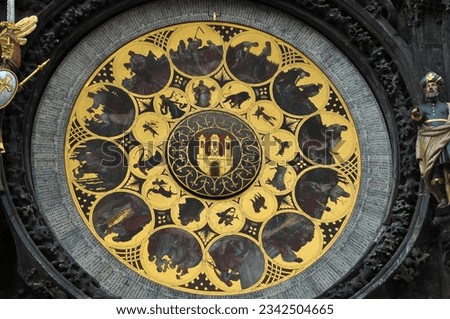 The Prague astronomical clock or Prague Orloj.