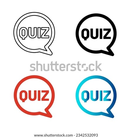 Abstract Quiz Silhouette Illustration, can be used for business designs, presentation designs or any suitable designs.