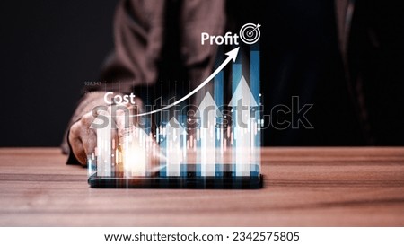 Businessname is an economically savvy venture that maximizes profit with low costs, smart investments, efficient accounting, and strategic financial management in order to achieve high earnings. Royalty-Free Stock Photo #2342575805