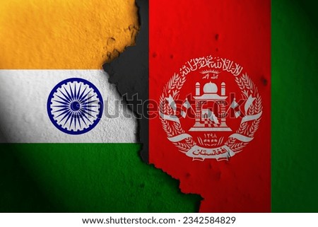 Relations between India and afghanistan. India vs afghanistan. Royalty-Free Stock Photo #2342584829