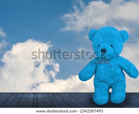 red bear isolated from white background