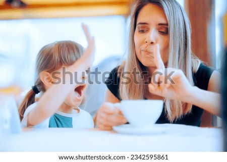 
Mother Scolding Disobedient Naughty little Daughter 
Mom setting rules for toddler to follow and model public behavior
 Royalty-Free Stock Photo #2342595861
