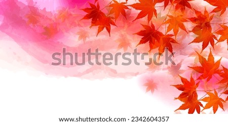 Autumn Leaves Maple Tree Autumn Background Royalty-Free Stock Photo #2342604357