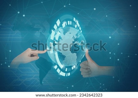 Ai tech Businessman using Global Internet Technology Connect Chatgpt Chat with AI Artificial Intelligence Use the command prompt to build. future technology