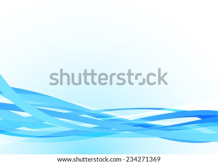 Bright blue lines abstract stream speed background. Vector illustration
