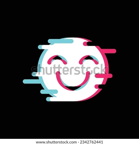 3D Happy emoji, smiley, emoticon face. Vector illustration for tshirt, website, print, clip art, poster and print on demand merchandise.