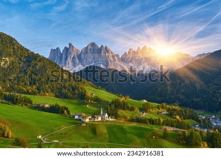 Santa Maddalena in Dolomites Range,South Tyrol, Italy