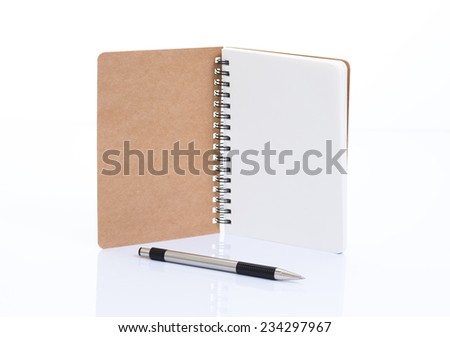 Notebook made from recycled paper